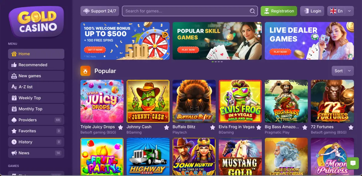 Gameplay interface of Avia Masters in Gold casino